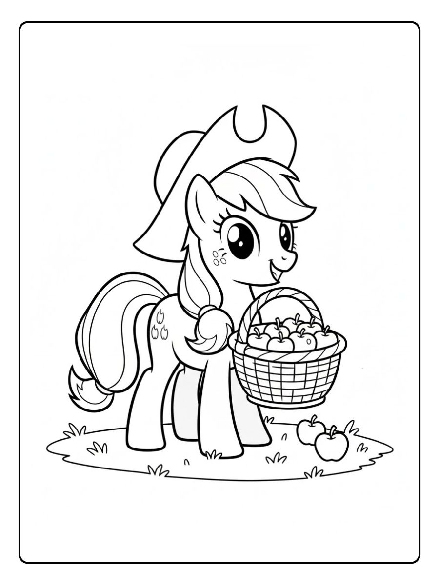 Applejack My Little Pony Ausmalbilder