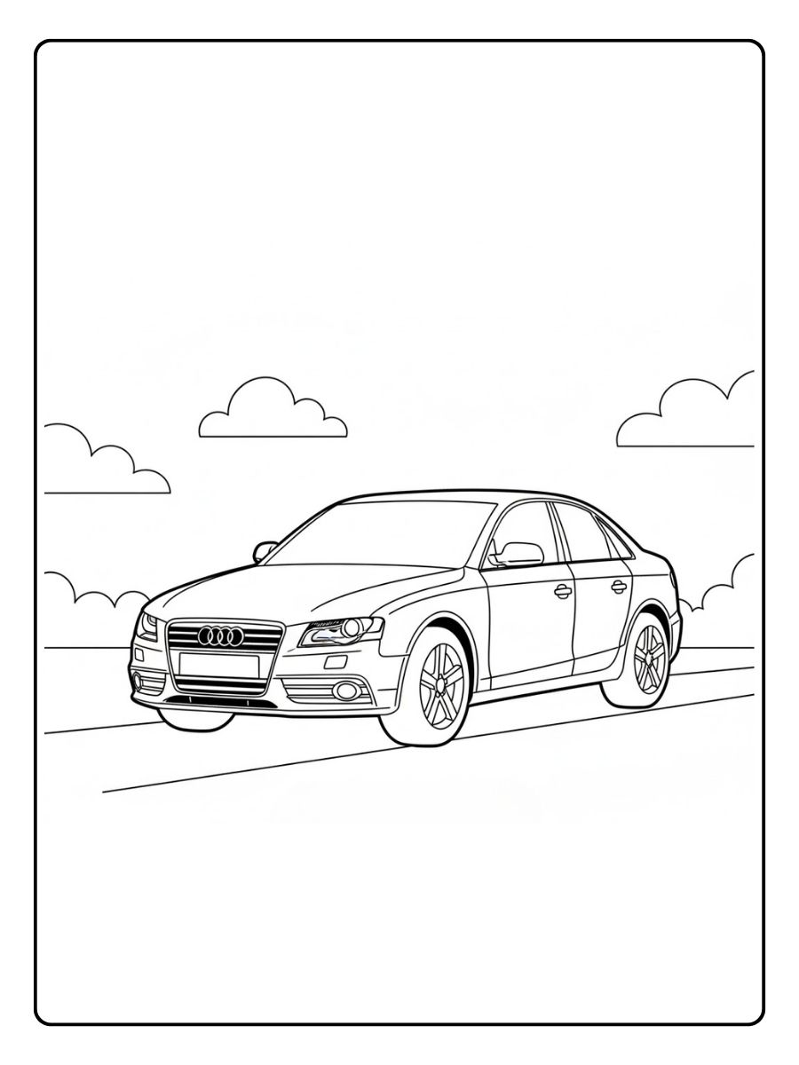 Audi A4 Ausmalbilder