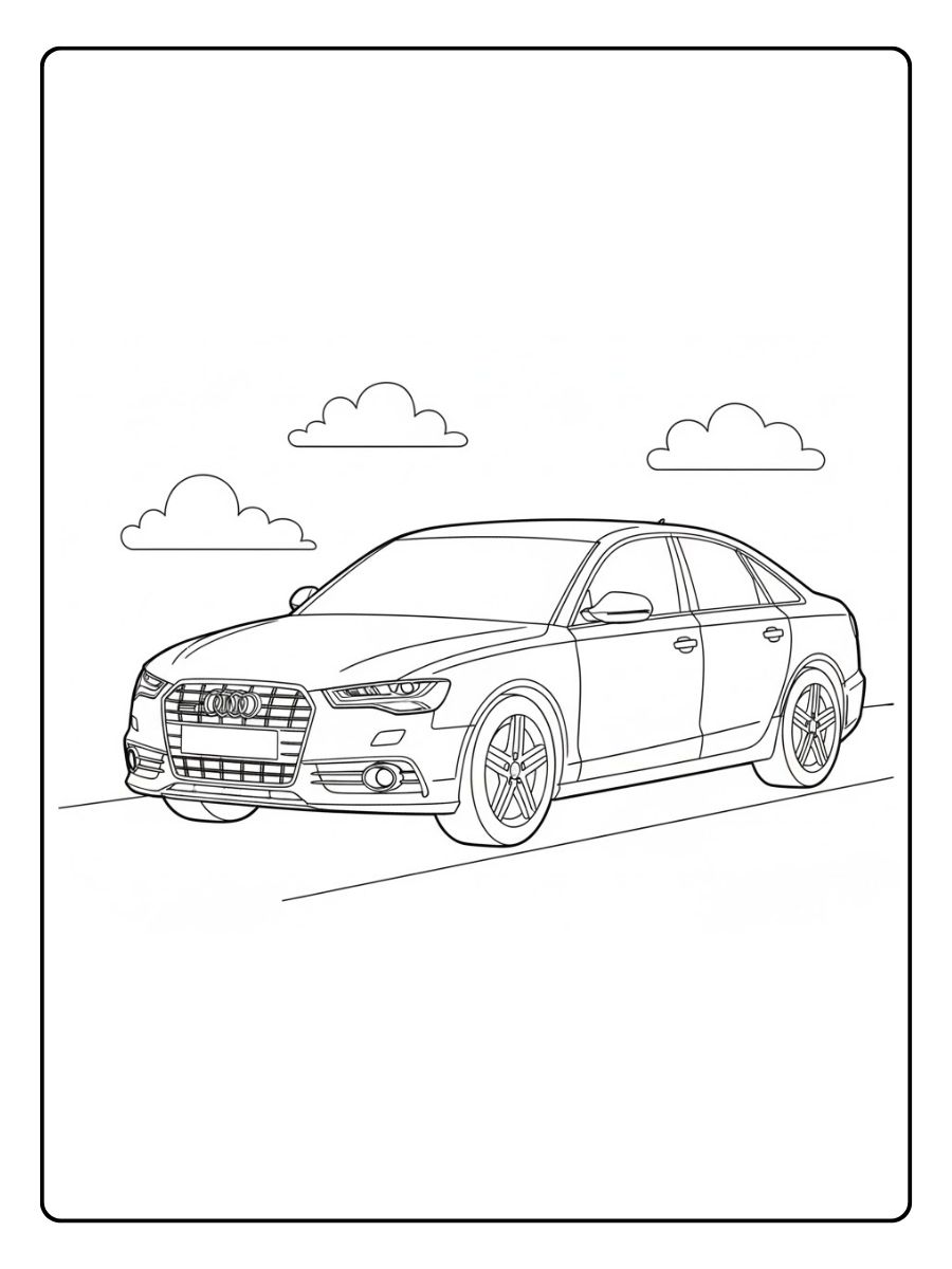 Audi A6 Ausmalbilder