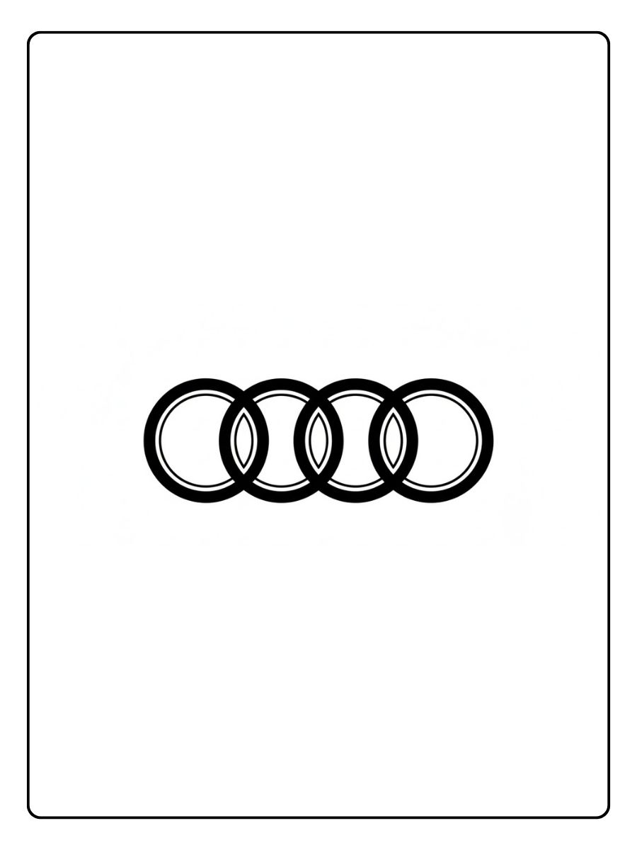 Audi Logo Ausmalbilder
