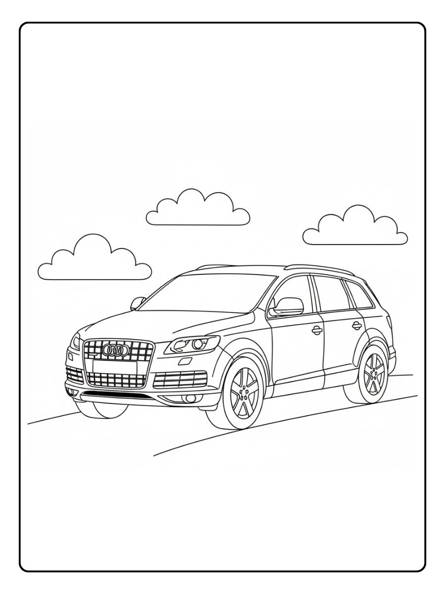 Audi Q7 Ausmalbilder