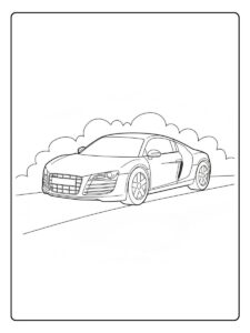Audi R8 Ausmalbild