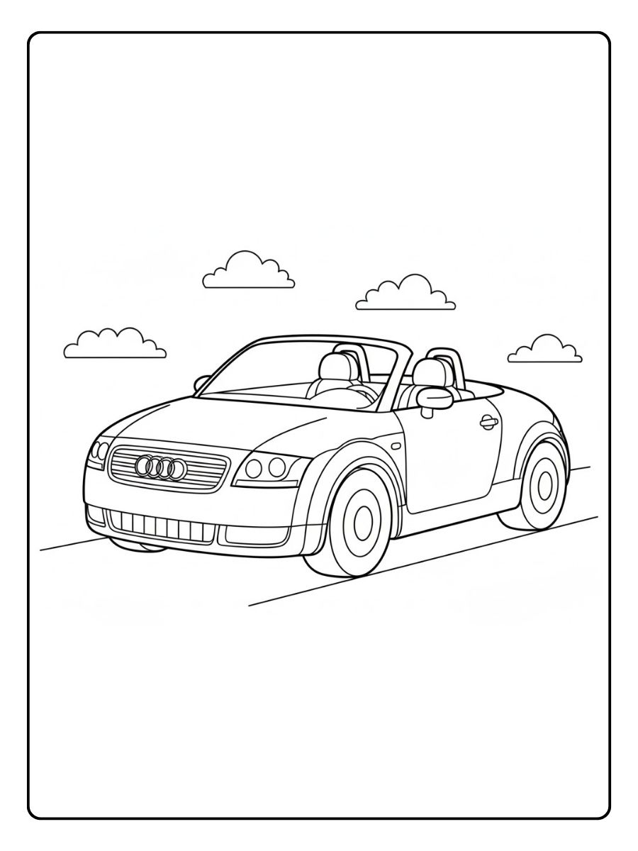 Audi TT Ausmalbilder