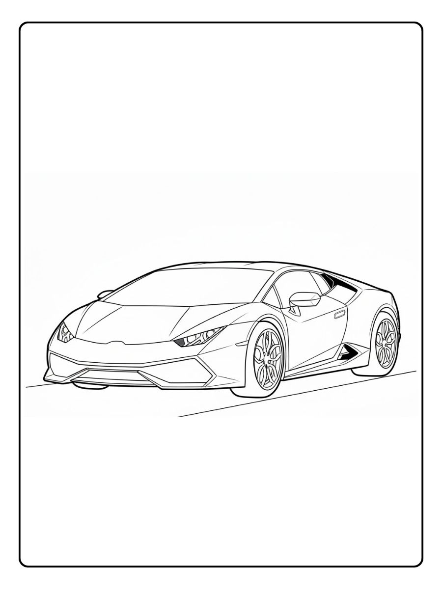 Ausmalbilder Lamborghini Auto