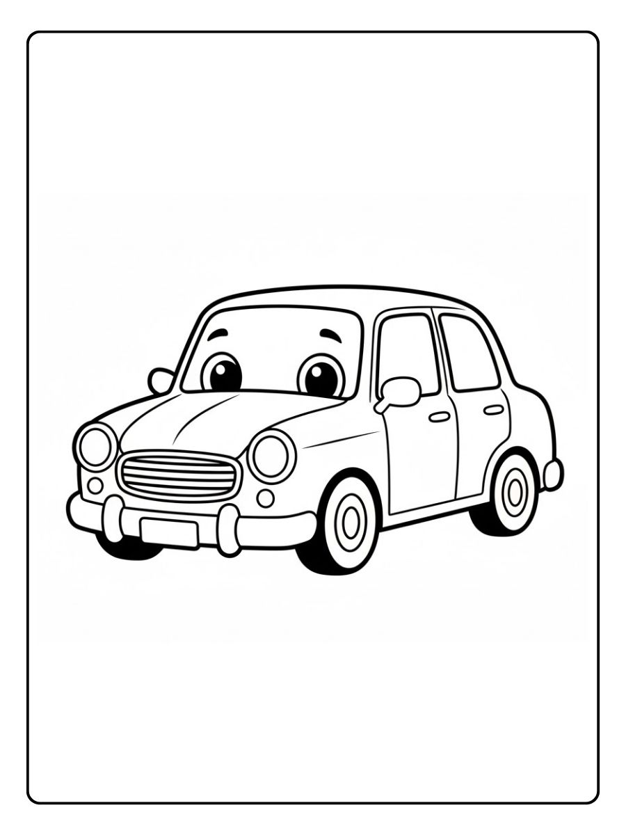 Auto Ausmalbilder zum Ausdrucken