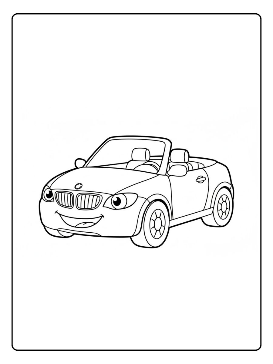 BMW Ausmalbilder Cabrio