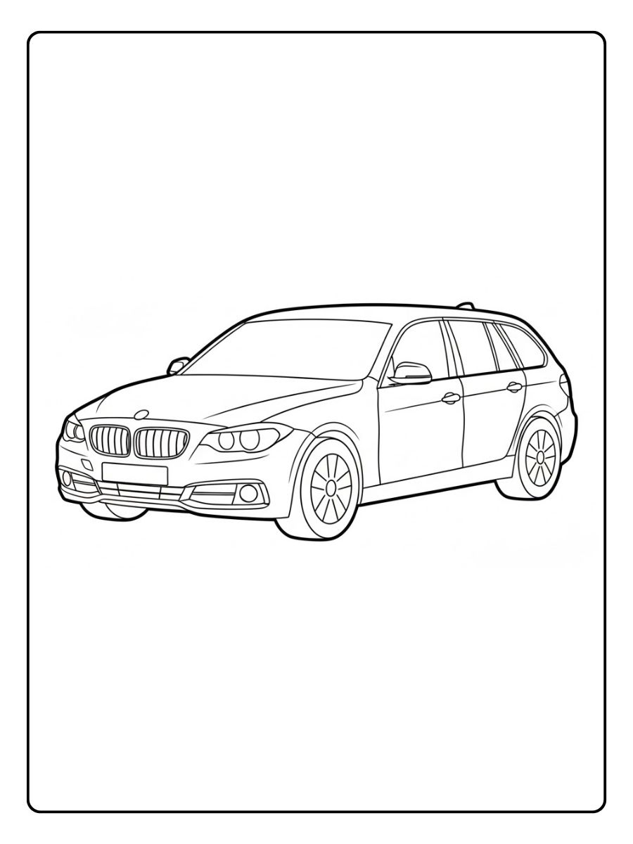 BMW Ausmalbilder Familie