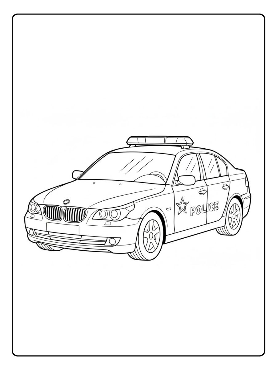 BMW Ausmalbilder Polizei