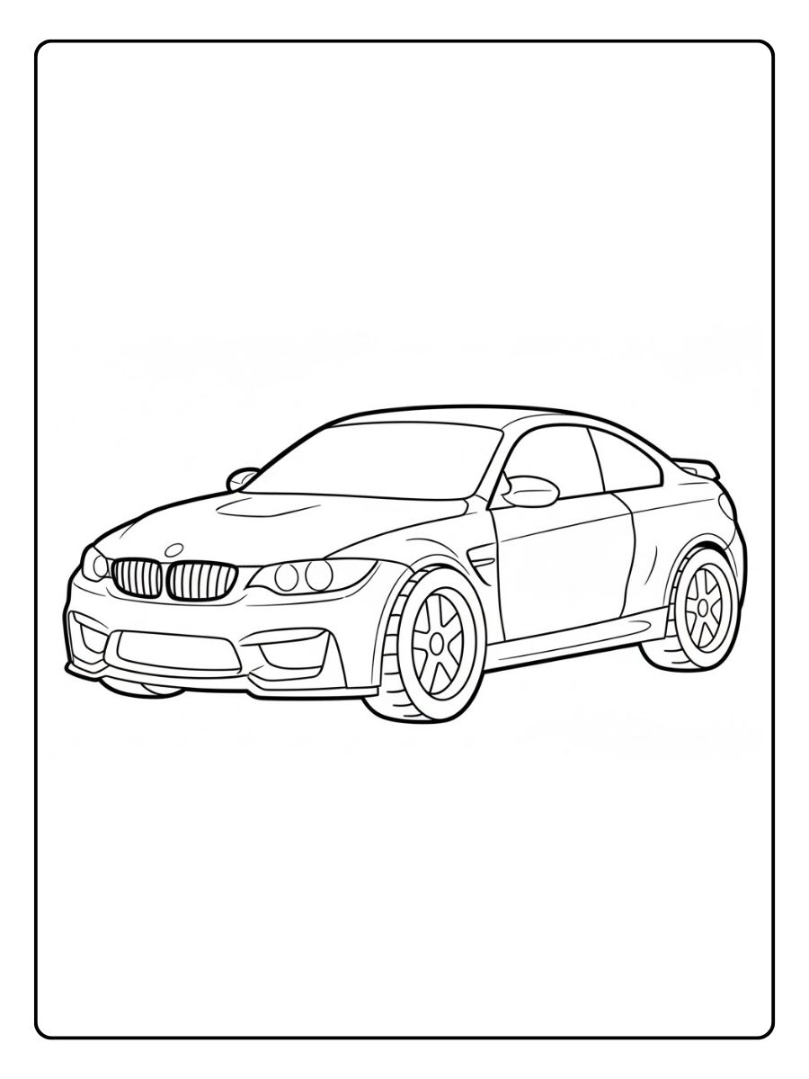 BMW Ausmalbilder Sportwagen