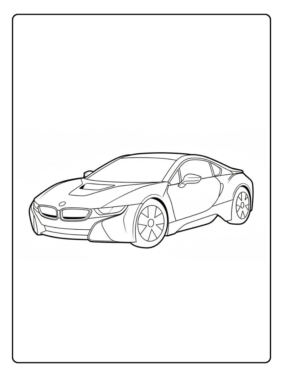 BMW Ausmalbilder i8