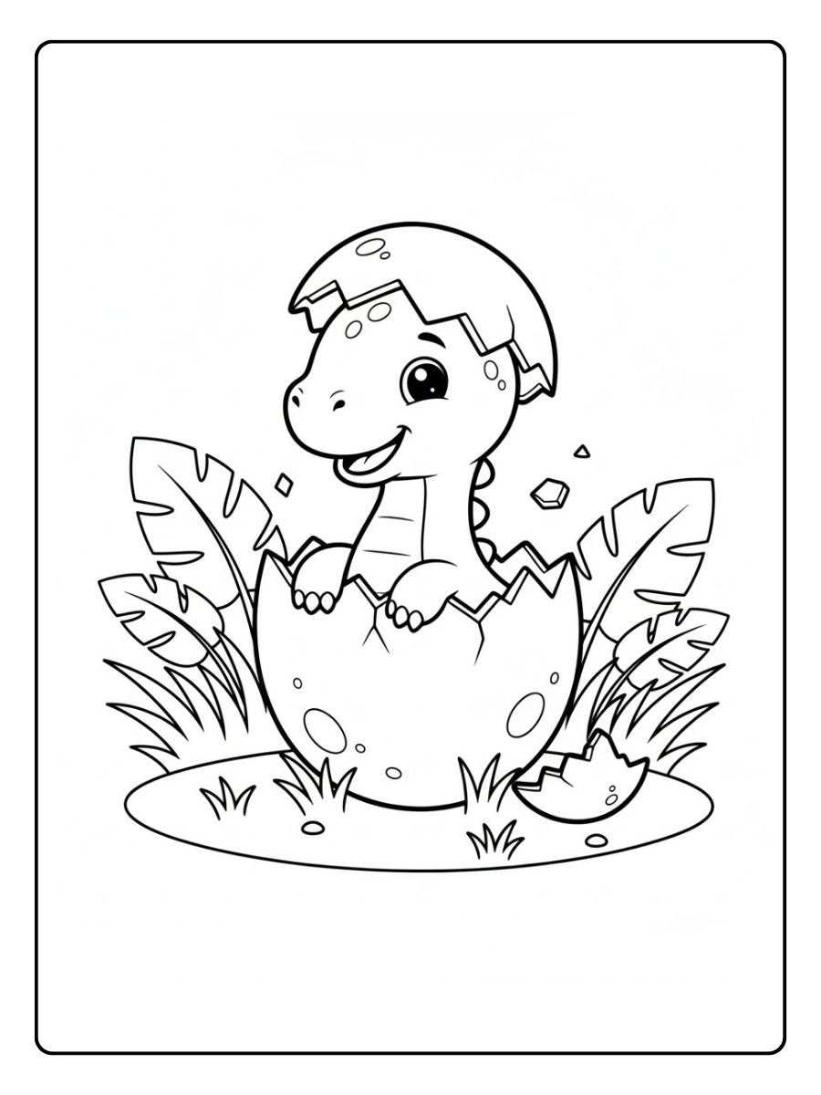 Baby Ausmalbilder Dinosaurier