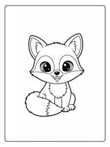 Baby Fuchs Ausmalbild