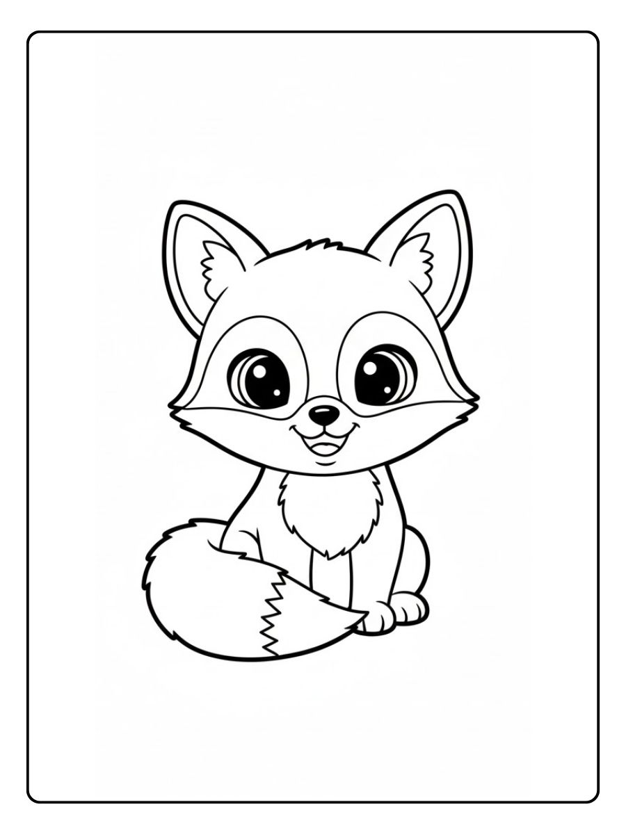 Baby Fuchs Ausmalbild