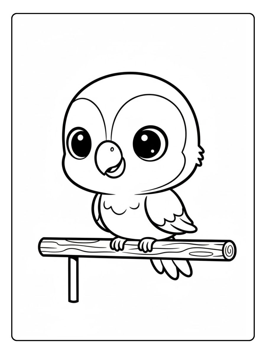 Baby Papagei – ausmalbilder papagei
