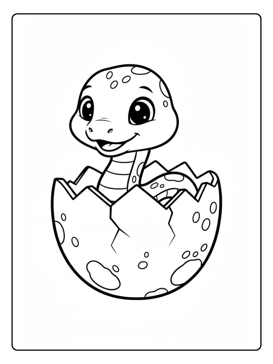 Baby Schlange Ausmalbild