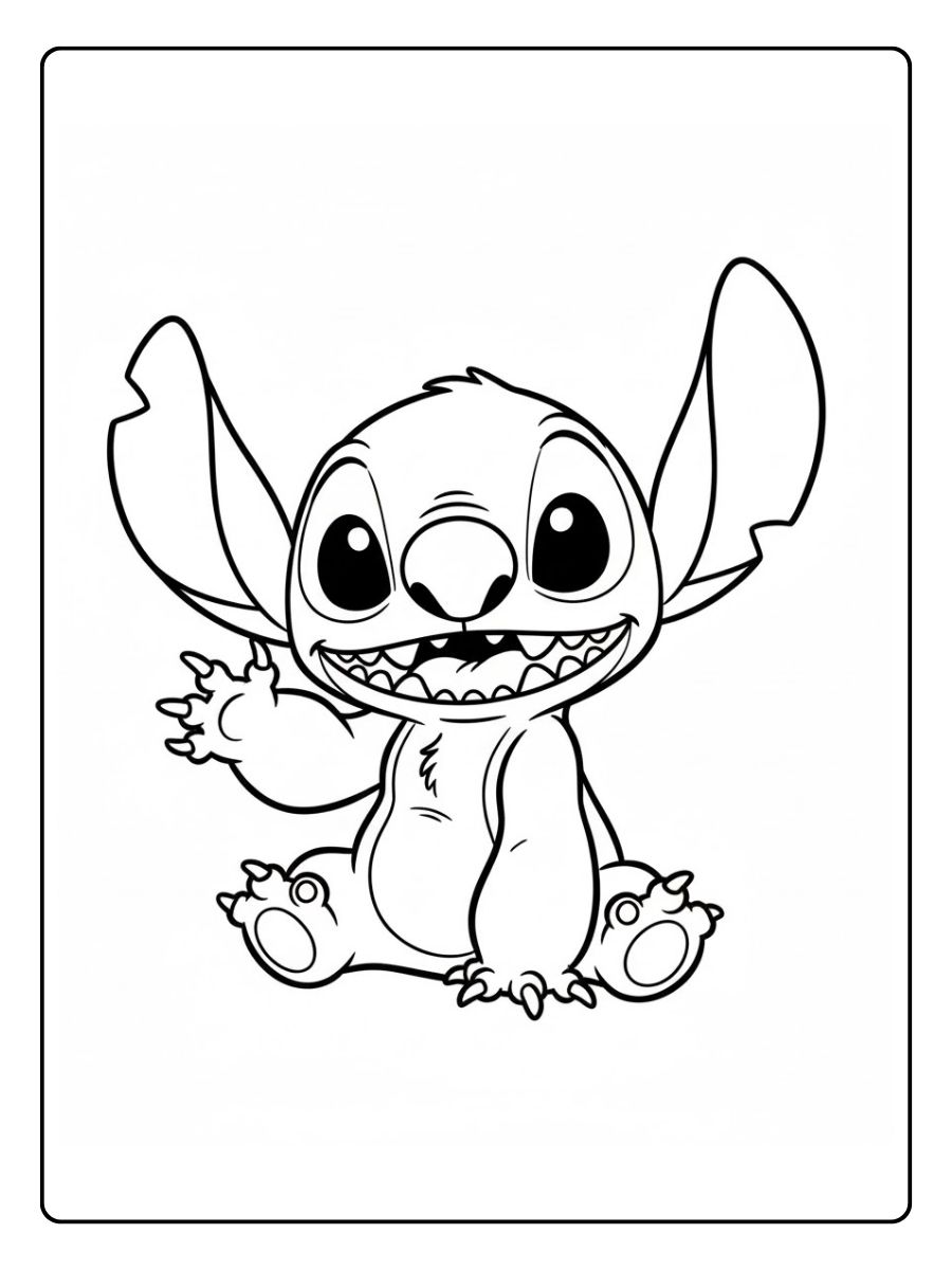 Baby Stitch Ausmalbilder
