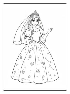 Barbie Prinzessin Ausmalbilder