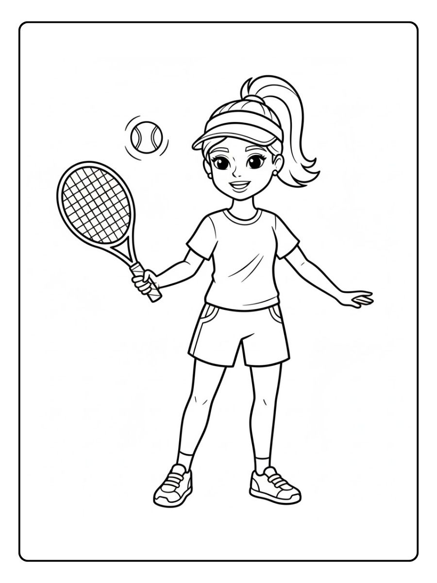 Barbie Sportlerin Ausmalbilder