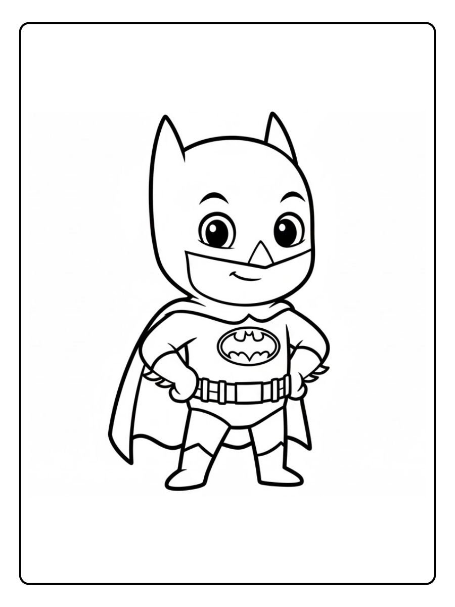 Batman Ausmalbilder Comic Stil