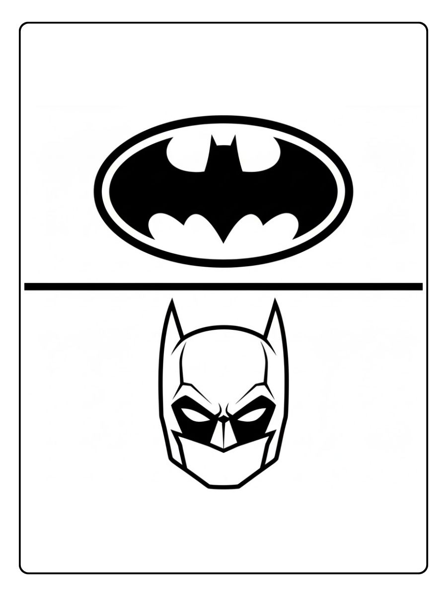 Batman Ausmalbilder Symbol