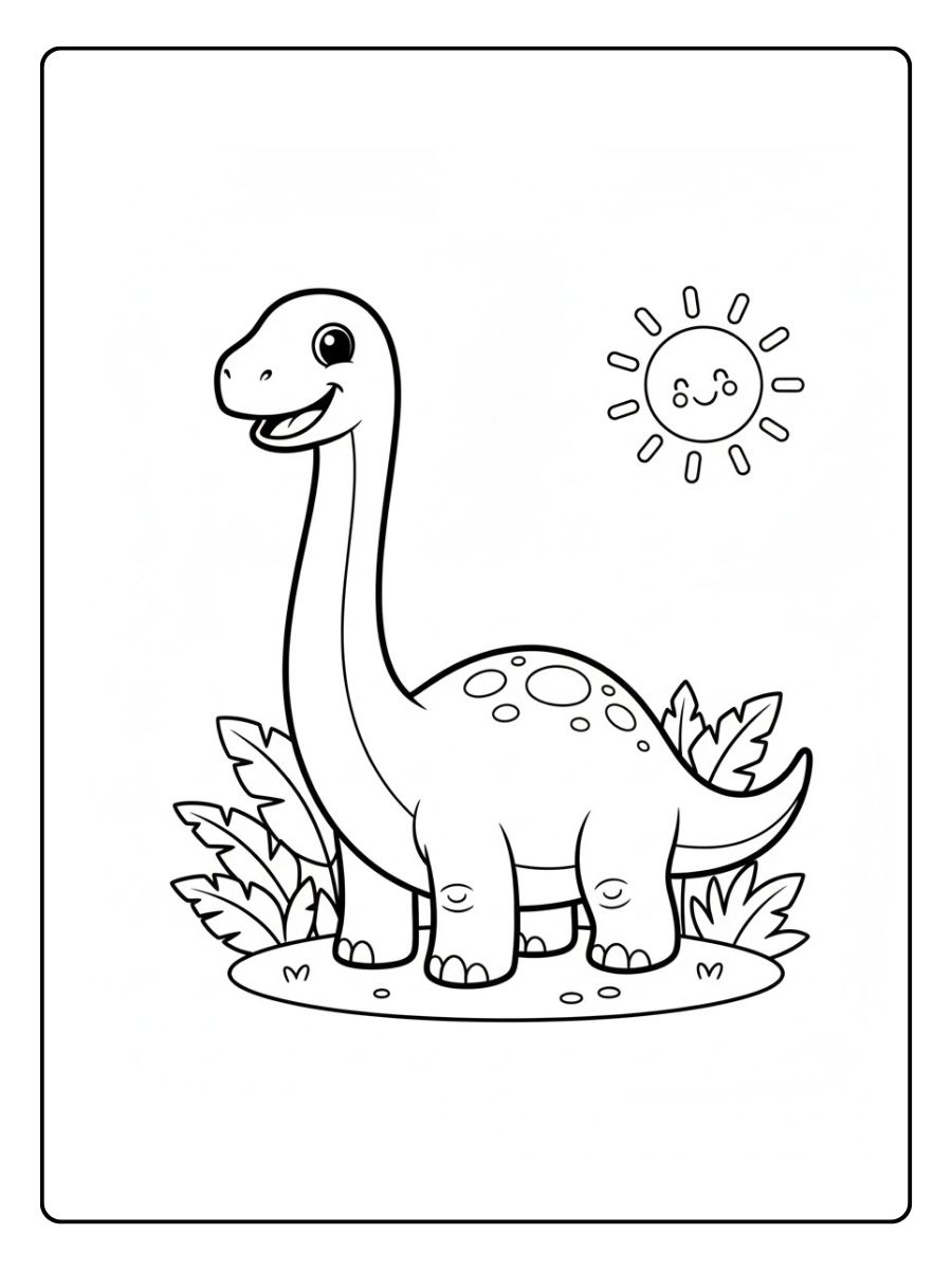 Brachiosaurus Ausmalbilder Dinosaurier