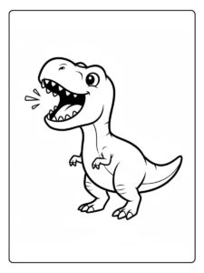 Brüllender Ausmalbilder Dinosaurier