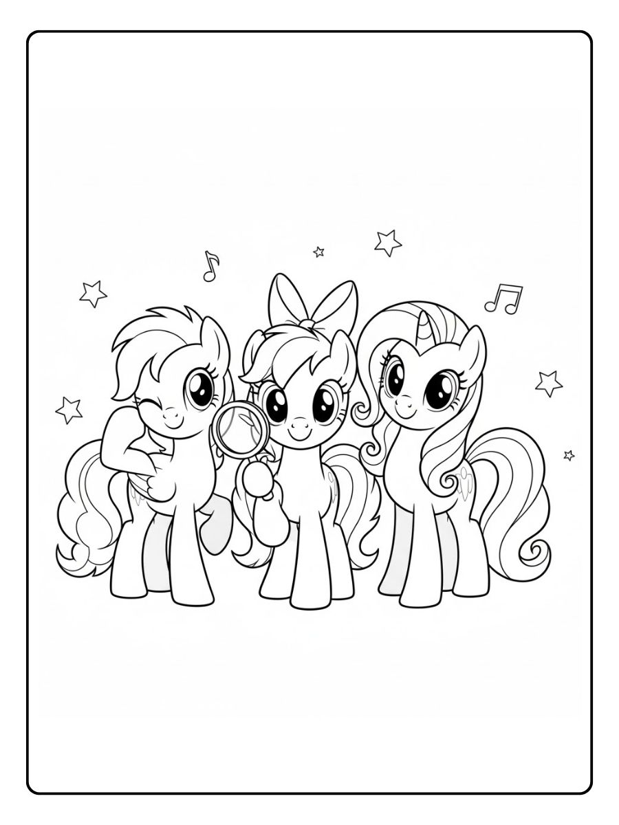 Cutie Mark Crusaders My Little Pony Ausmalbilder
