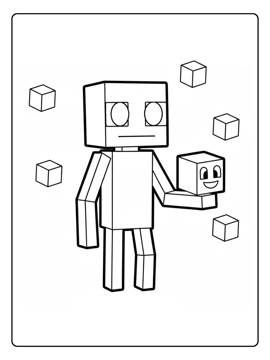 Enderman ausmalbilder minecraft monster