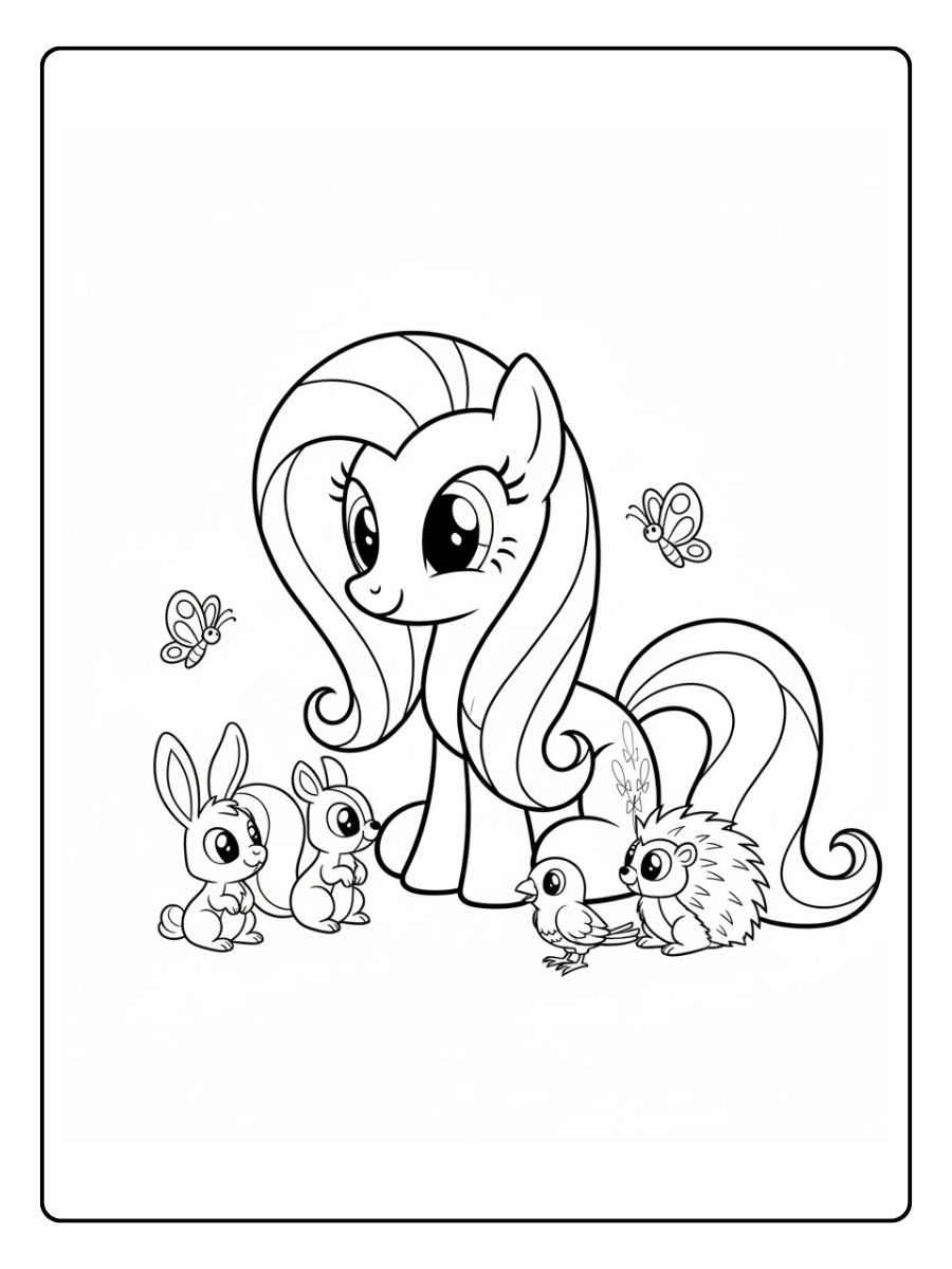 Fluttershy My Little Pony Ausmalbilder