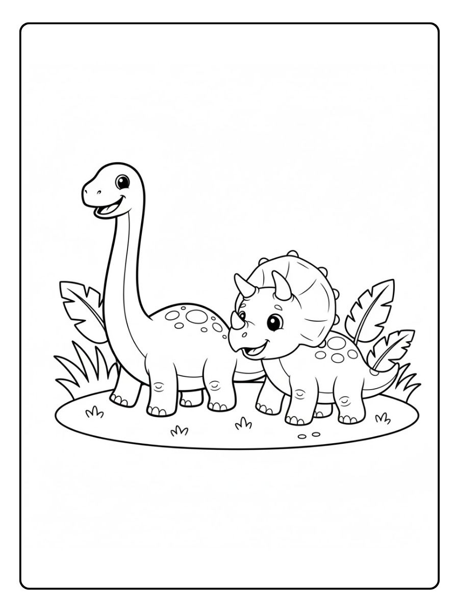 Freunde Ausmalbilder Dinosaurier