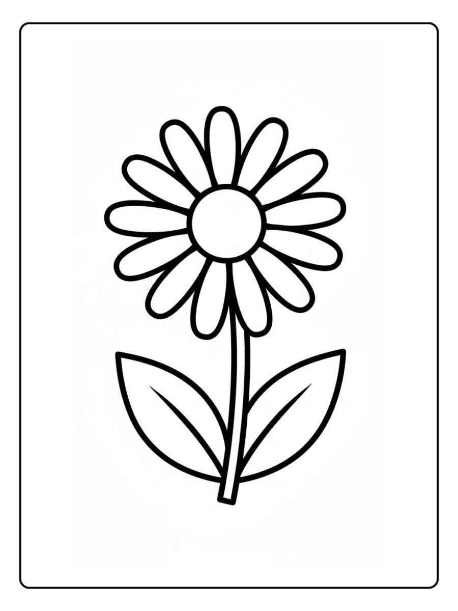 Gänseblume Ausmalbilder