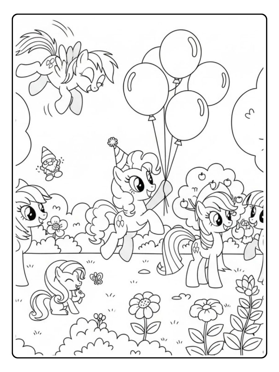 Garten Spiel My Little Pony Ausmalbilder