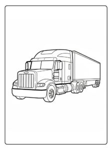 Großer LKW Ausmalbilder