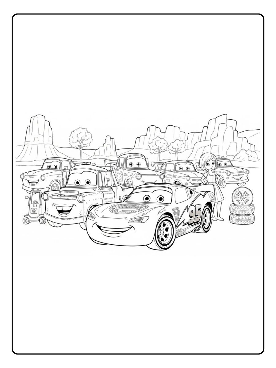 Helden Cars Ausmalbilder zum Ausmalen