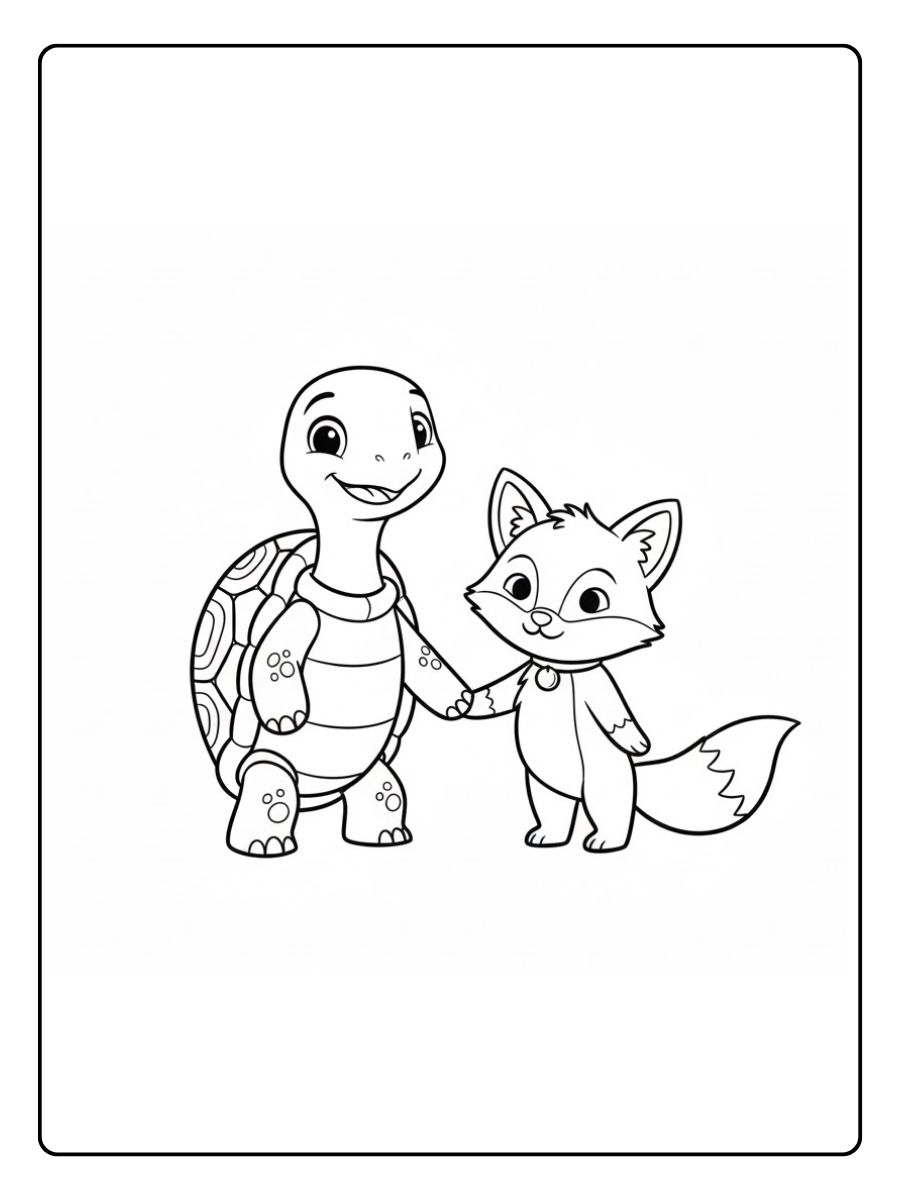 Henrietta und Rabbat Ausmalbild Schule der magischen Tiere