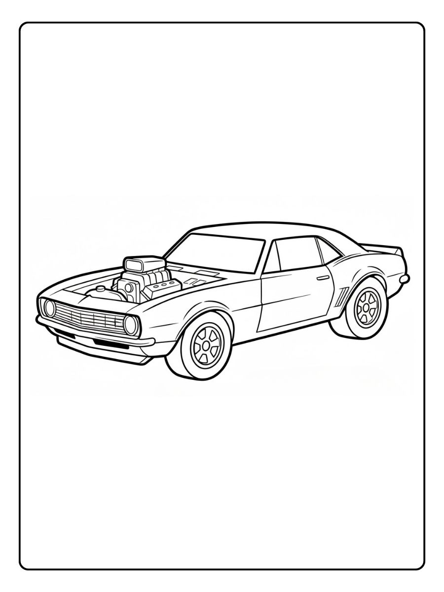 Hot Wheels Ausmalbilder Klassische Autos