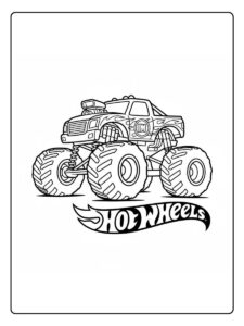 Hot Wheels Ausmalbilder Monster Truck Abenteuer