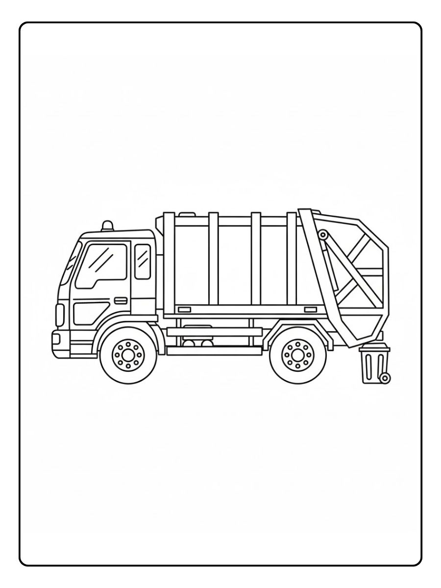 Kinder LKW Ausmalbilder