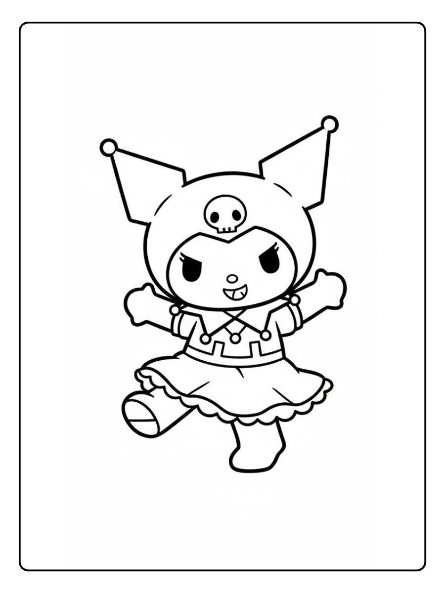 Kuromi Ausmalbilder Tanzen