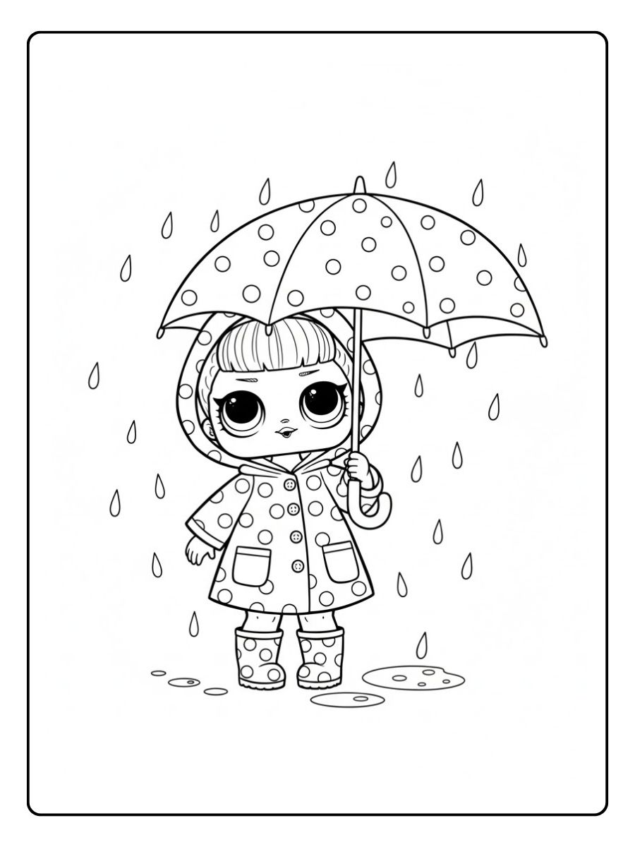 LOL Puppe im Regen