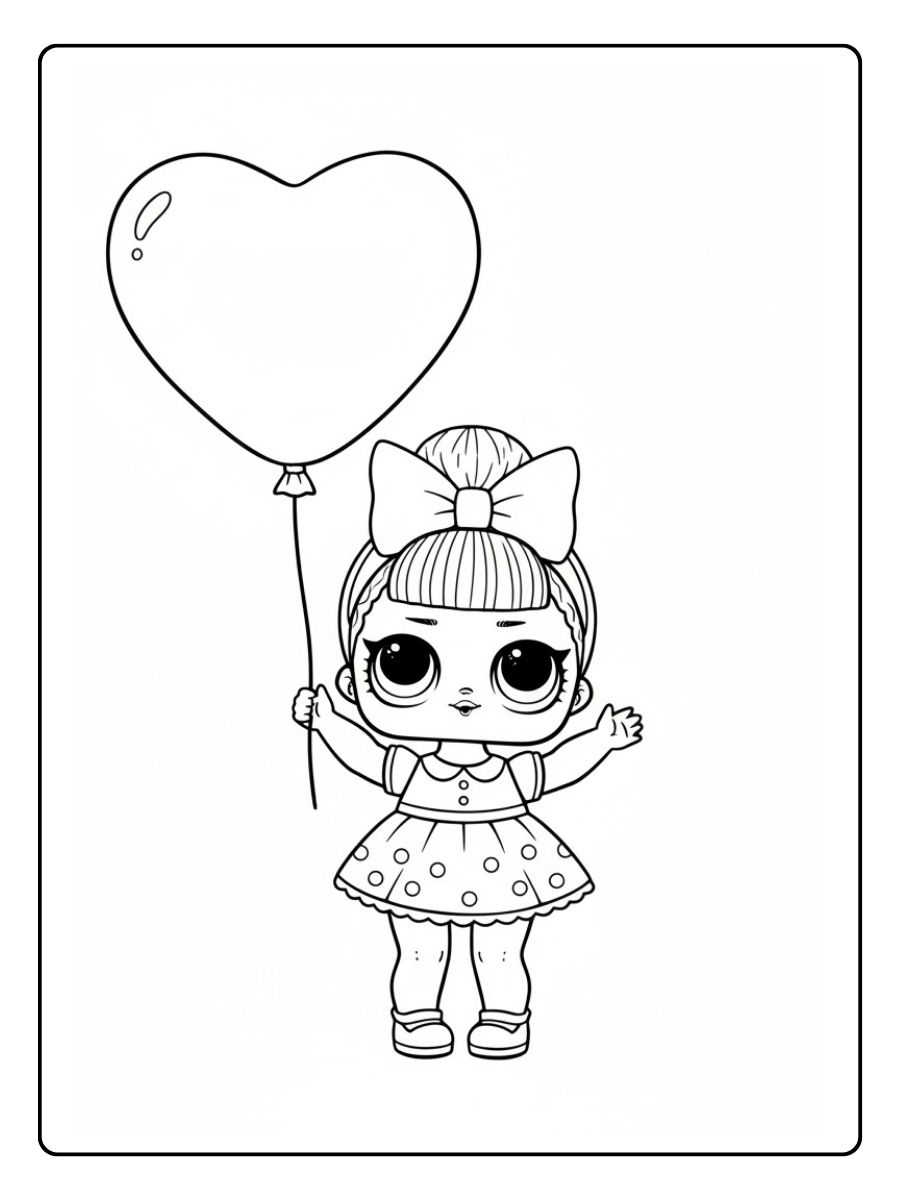 LOL Puppe mit Herzballon