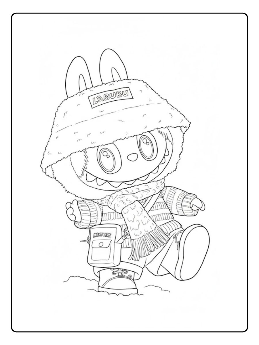 Labubu Ausmalbilder Schnee