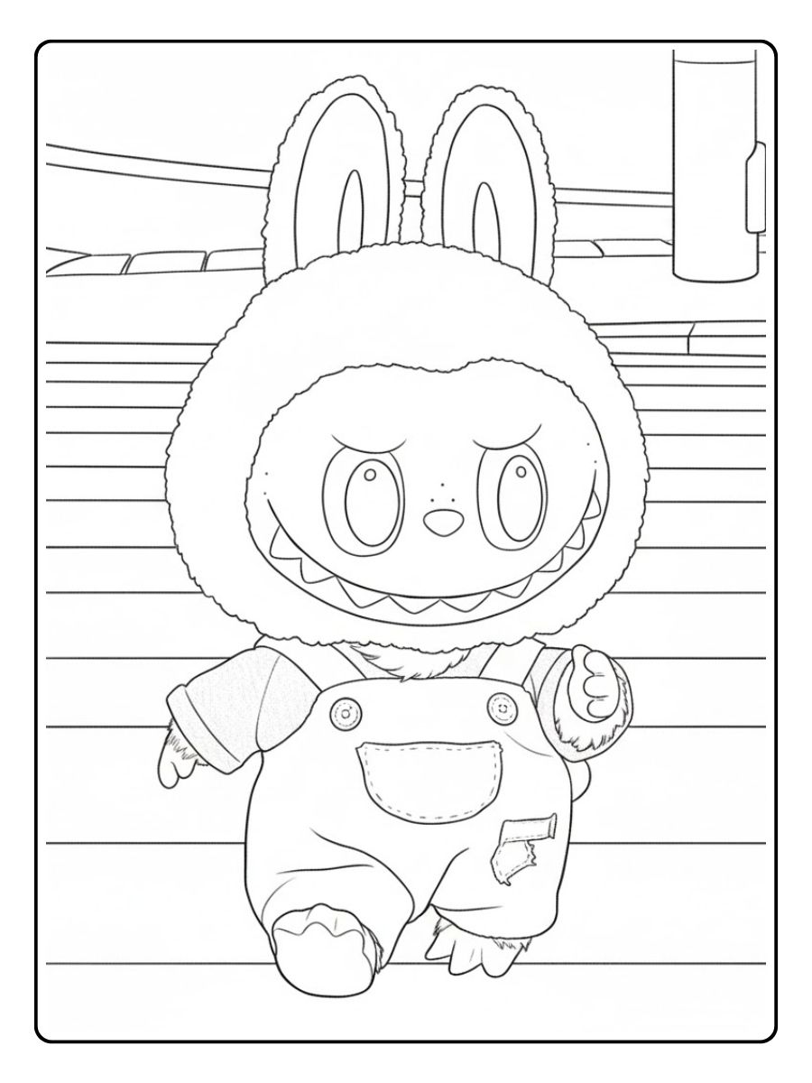 Labubu Ausmalbilder Straße