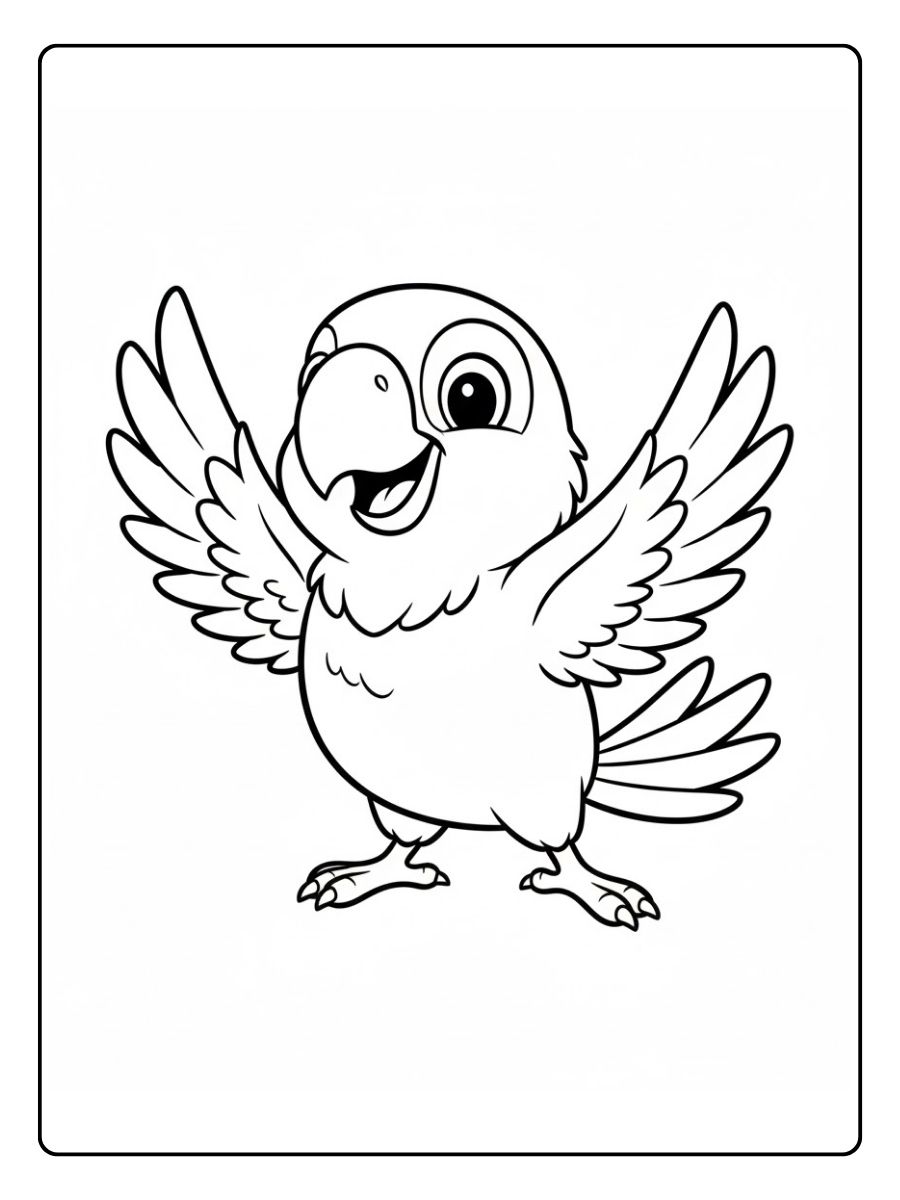 Lachender Papagei – ausmalbilder papagei