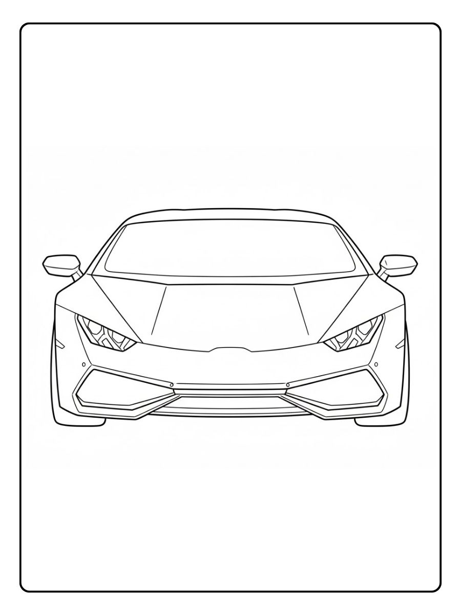 Lamborghini Huracan Ausmalbild