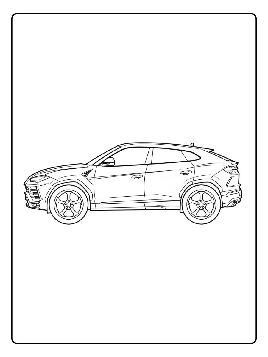Lamborghini Urus Ausmalbild