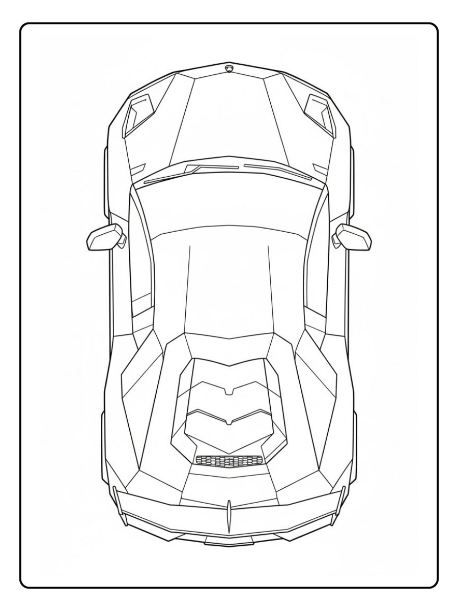 Lamborghini ausmalbild Huracan