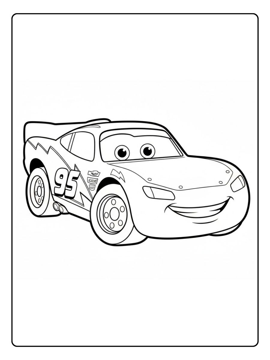 Lightning McQueen Cars Ausmalbilder für Kinder