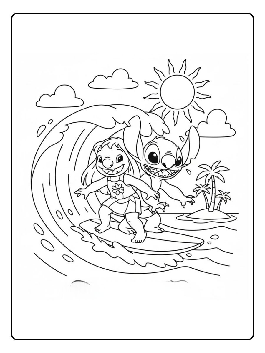 Lilo Stitch Surfspaß