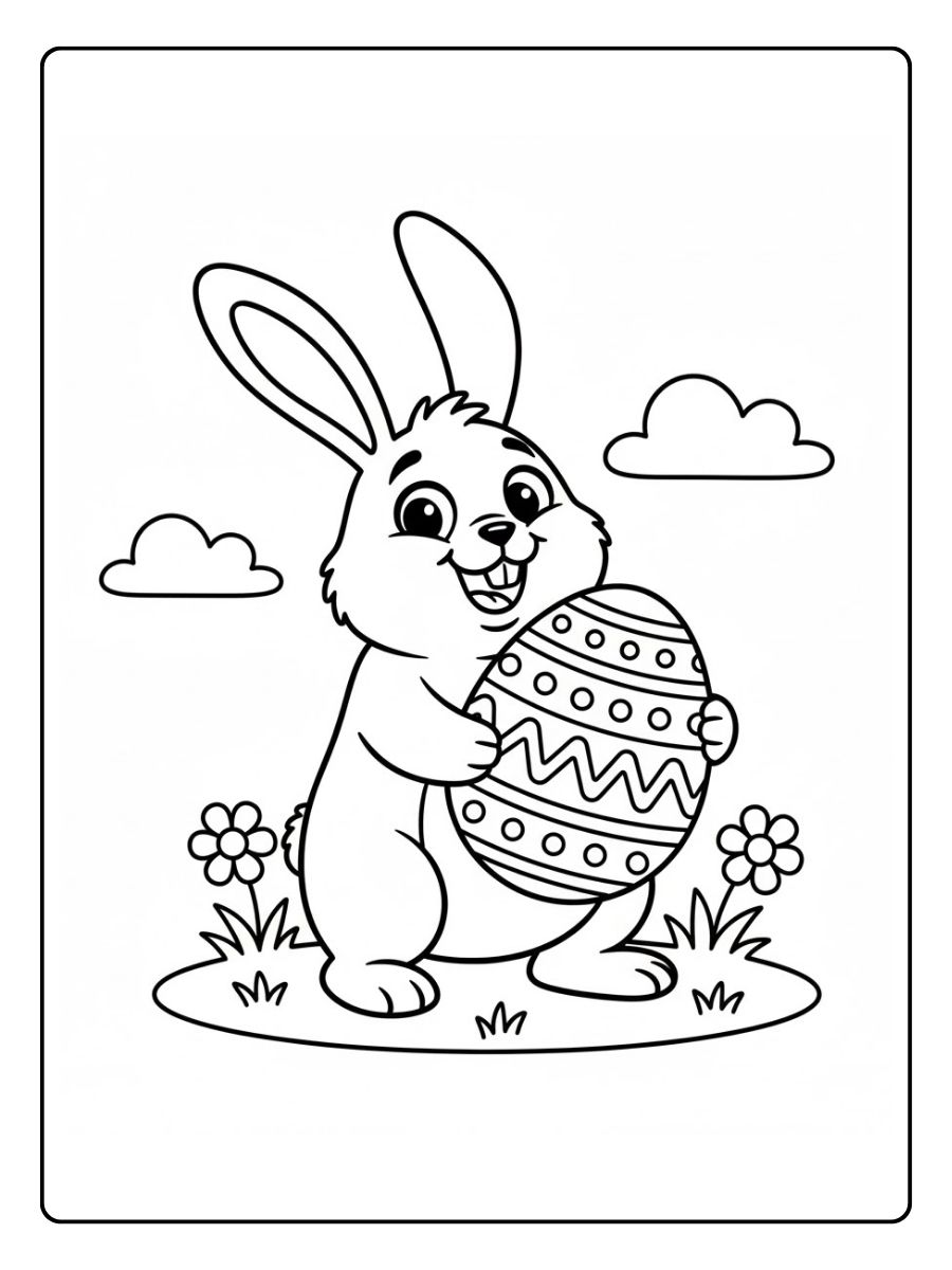 Lustiger Oster Hasen Ausmalbilder